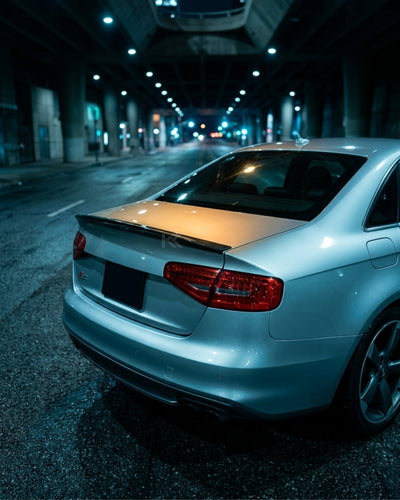 2013–2016 Audi A4 S-Line / S4 B8.5 Sedan Ducktail Style Rear Trunk Spoiler – Carbon Fiber