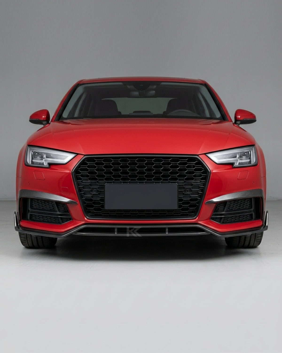 2017–2019 Audi A4 S-Line / S4 B9 Sedan Front Valance Lip – Carbon Fiber