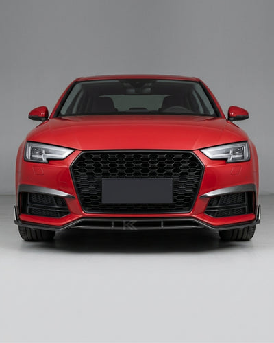 2017–2019 Audi A4 S-Line / S4 B9 Sedan Front Valance Lip – Carbon Fiber
