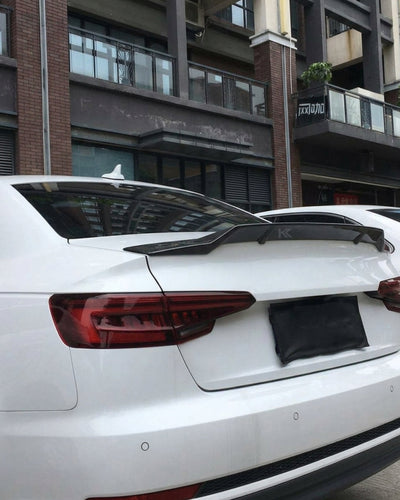 2017–2019 Audi A4 / A4 S-Line / S4 B9 Sedan R Style Ducktail Trunk Spoiler – Carbon Fiber