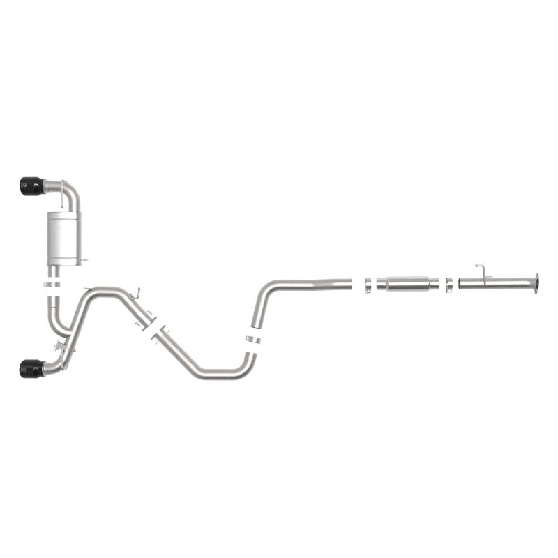 aFe Hyundai Veloster N 21-22 L4-2.0L (t) Takeda Cat-Back Exhaust System- Black Tips