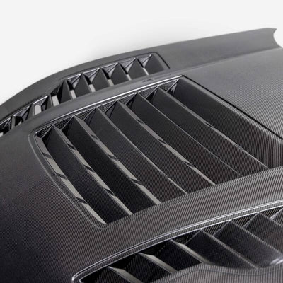Anderson Composites 2024 Ford Mustang Type-GT4 Double-Sided Carbon Fiber Hood AC-HD24FDMU-GT4-DS