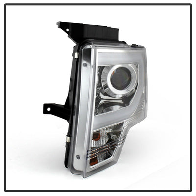 Spyder Ford F150 13-14 Projector Factory Xenon Model- Light Bar DRL Chrm PRO-YD-FF15013-LBDRL-HID-C