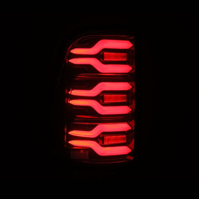 AlphaRex 19-22 Ram 1500 LUXX-Series LED Tail Lights Black-Red