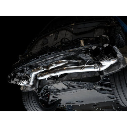 AWE Tuning 2020+ Chevrolet Corvette (C8) Track Edition Exhaust - Quad Diamond Black Tips
