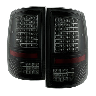 SPYDER xTune Dodge Ram 1500 09-14 - C Shape LED Tail Lights- Black Smoked ALT-JH-DR09-LED-CS-BSM 9036385