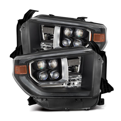 AlphaRex 14-21 Toyota Tundra NOVA-Series LED Proj Headlights Blk w/Actv Light & Seq. Sig + DRL 880833 *Discontinued