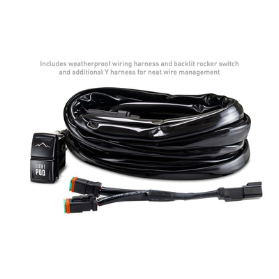 Borne Off-Road 21+ Bronco Light Pods 4pc Ditch 3x3 Spot BNLT-BR-21-DT4S
