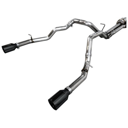 AWE 25+ RAM 1500 3.0TT 0FG Catback Touring Exhaust - Diamond Black Tips