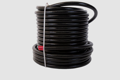 Aeromotive 6an PTFE S/S Braided Hose 20ft Black Jacketed 15336