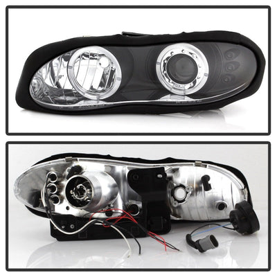 Spyder Chevy Camaro 98-02 Projector Headlights LED Halo LED Blk - Low H1 PRO-YD-CCAM98-HL-BK 5009234