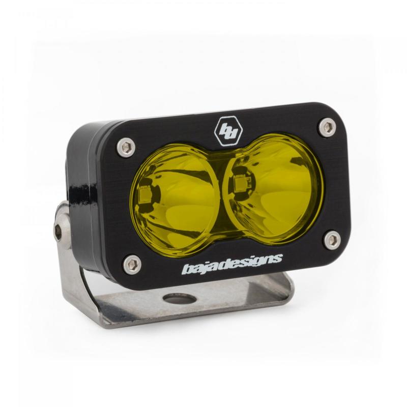 Baja Designs S2 Pro Black LED Auxiliary Light Pod - Amber Spot