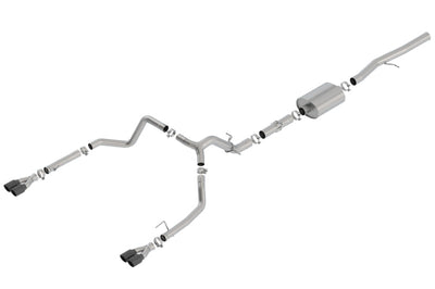 Borla 19 Chevrolet Silverado/GMC Sierra 1500 6.2L SS ATAK Catback Exhaust - Black Chrome Tips 140776BC
