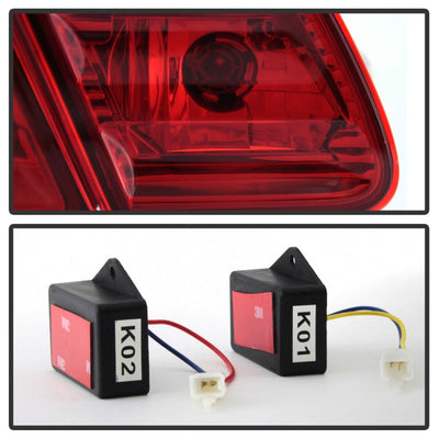 SPYDER Xtune Mercedes Benz W210 E-Class 96-02 LED Tail Lights Red Clear ALT-CL-MBW210-LED-RC 5020642