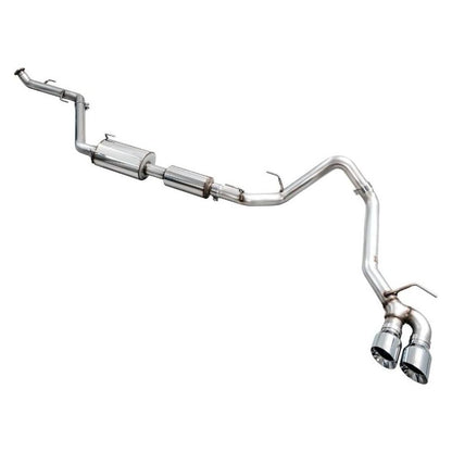 AWE Exhaust - 2024+ Toyota Tacoma Dual Chrome Silver Tips