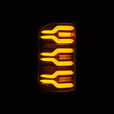 AlphaRex 19-22 Ram 1500 LUXX-Series LED Tail Lights Black