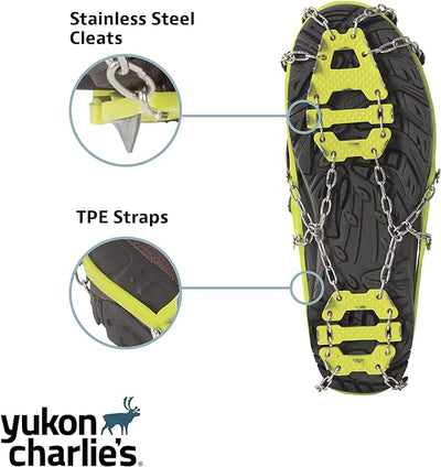 Yukon Charlies Slip Nots Spin Traction Green S/M 82-1006