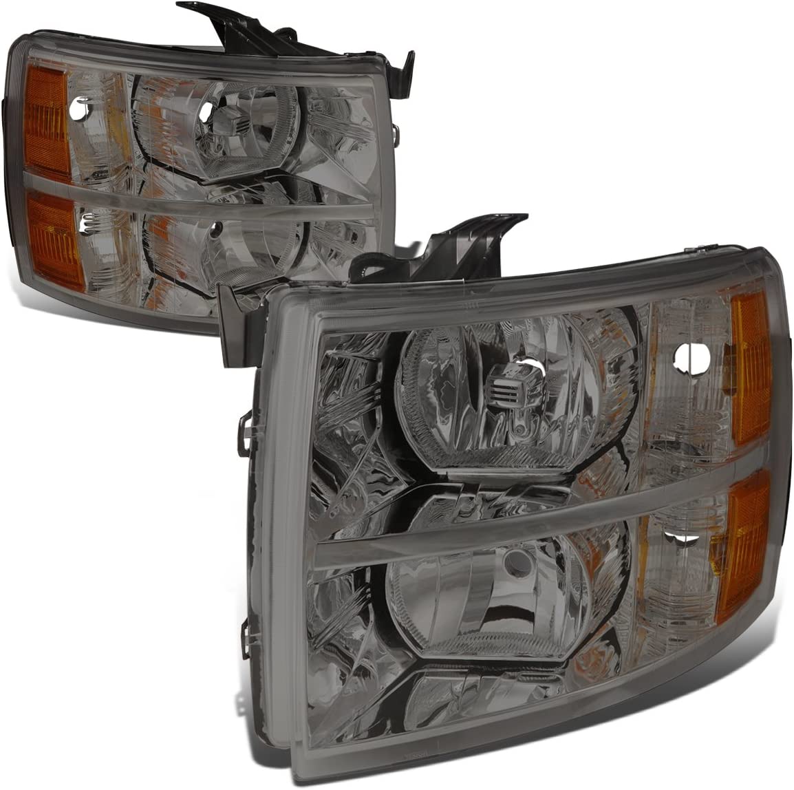 DNA Motoring HL-OH-034-CH-AM Headlight Assembly (Driver and Passenger Side)