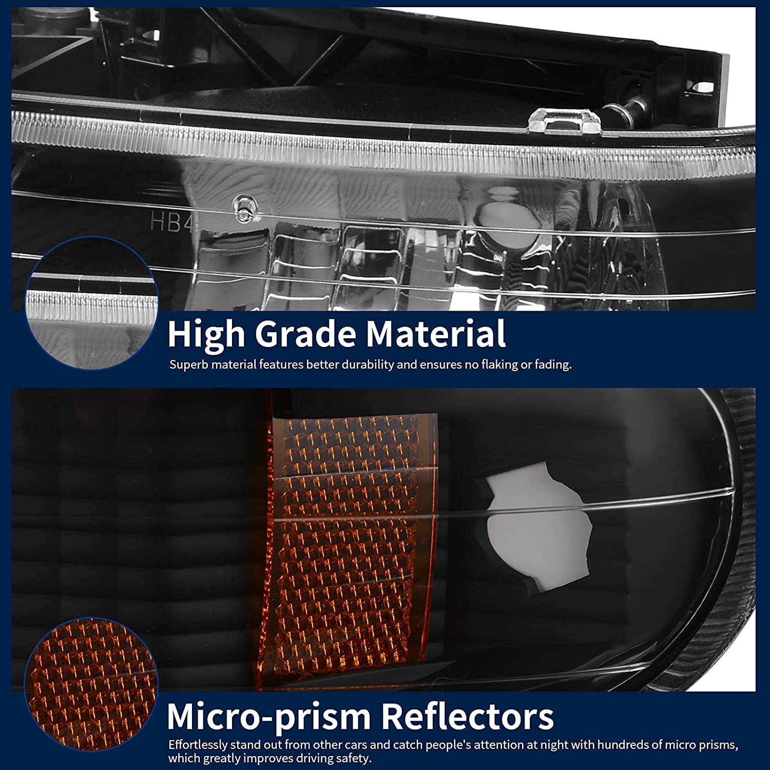 Autosaver88 Headlights Assembly Compatible With 19992002 Chevrolet Silverado 20012002 1500 2500 1500hd 2500hd 3500 20002006 Tahoe Suburban Lights In Bumpers