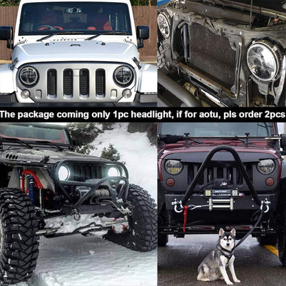 7 Inch LED Headlight Round Dot Approved