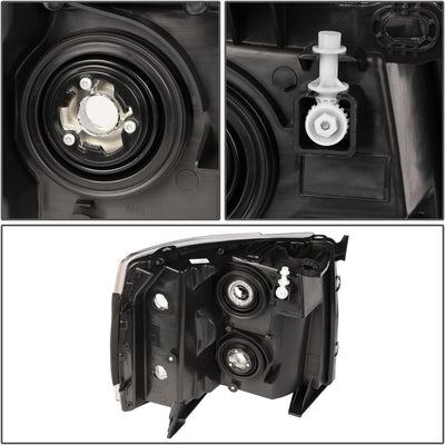 Dna Motoring Hlohcsil07smcl1 Smoke Lens Headlights Compatible With 0713 Silverado 1500