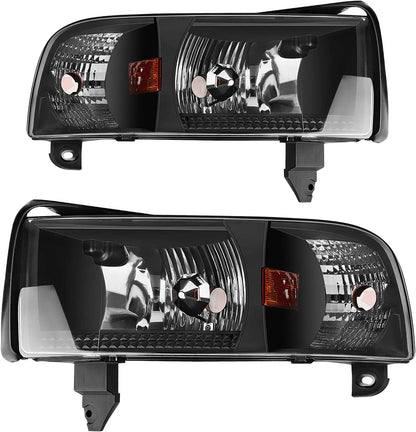 Autosaver88 Headlight Assembly Compatible With 19942001 Dodge Ram 1500 19942002 2500 3500 Without Drl