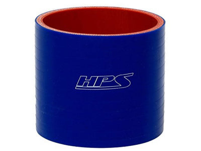 HPS 2-1/2" ID, 6" Length, Silicone Straight Coupler Hose, High Temp 4-ply Reinforced, 63mm ID, Blue