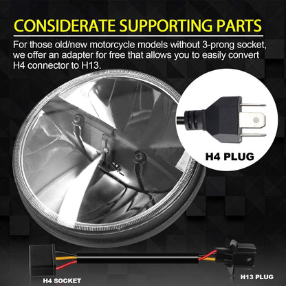 7 Inch LED Headlight Round Dot Approved