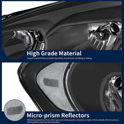 Autosaver88 Headlight Assembly Compatible With 20062013 Chevy Impala 06 07 Monte Carlo Replacement Headlamp Driving Light Black Housing Reflector Clear Lens 25958359 25958360 A Oe