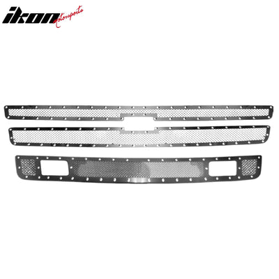 2007-2013 Chevy Silverado 1500 Mesh Style Bumper Lower Grille Insert