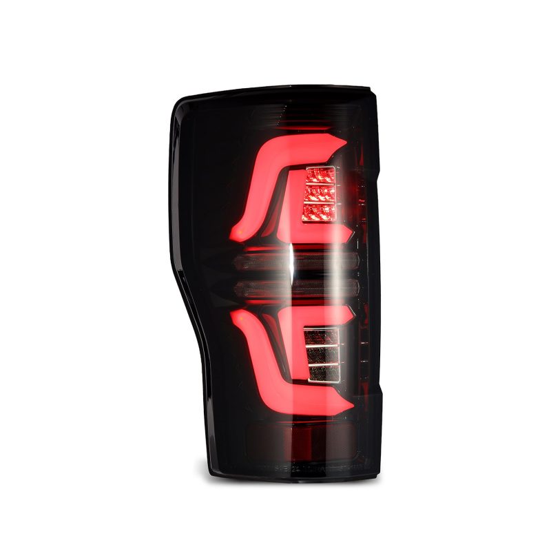 AlphaRex 17-19 Ford Super Duty PRO-Series LED Tail Lights Jet Black