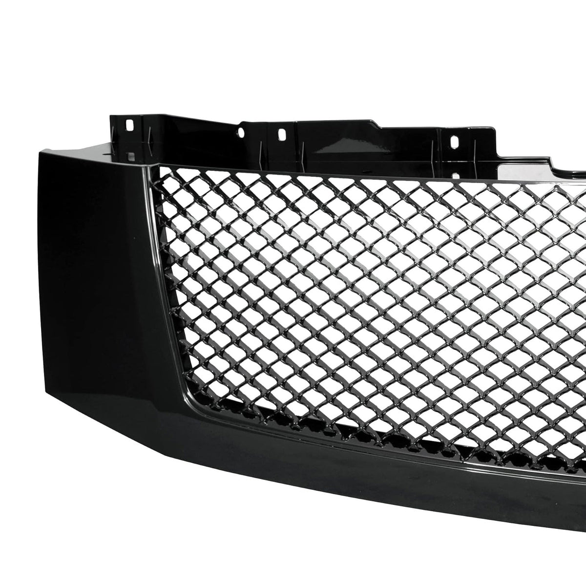 2007-2014 Cadillac Escalade Mesh Style Front Bumper Grille Black ABS
