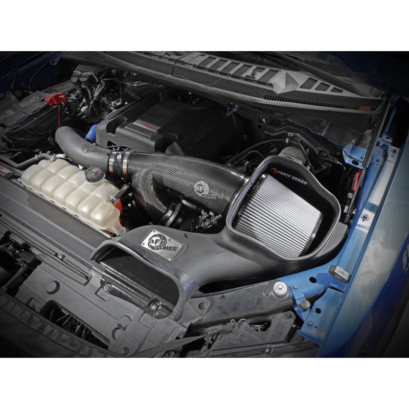 aFe 17-20 Ford F-150/Raptor Track Series Carbon Fiber Cold Air Intake System With Pro DRY S Filters