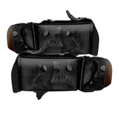 SPYDER Xtune Dodge Ram Sport Model Only 1999-2002 OEM Headlights Smoked HD-JH-DR99-SP-SM 9032172