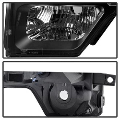 SPYDER Xtune Ford F150 09-14 Projector Headlights Halogen Model Only LED Halo Black PRO-JH-FF15009-CFB-BK 9032226