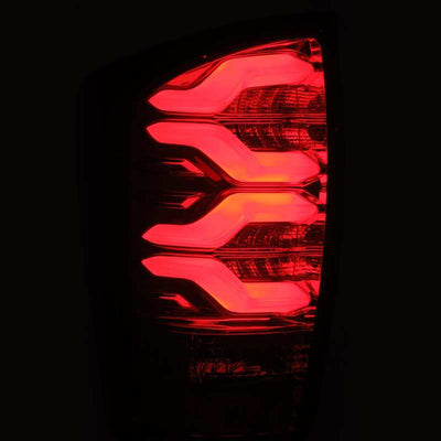 AlphaRex 16-23 Toyota Tacoma PRO-Series LED Tail Lights Jet Black