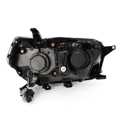 AlphaRex 10-13 Toyota 4Runner PRO-Series Halogen Projector Headlights Black