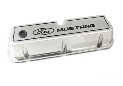 Ford Die Cast Alm Valve Cover Set w/Mustang Logo FRD302-030