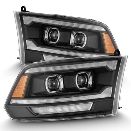 AlphaRex 09-18 Ram Truck (MK II 5th Gen 2500 Style) PRO-Series Halogen Projector Headlights Black