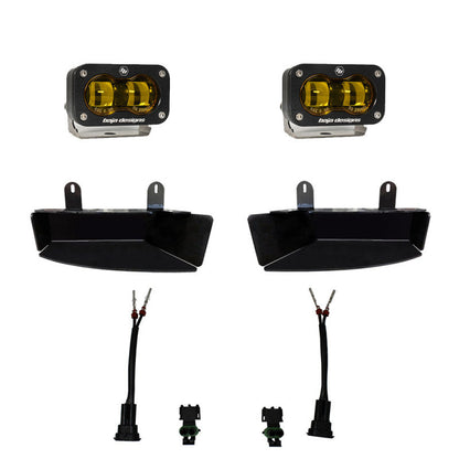 Baja Designs Dodge, Ram S2 SAE Fog Pocket Light Kit - Amber