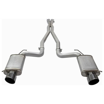 aFe Mach Force-Xp 3in CB Stainless Steel Dual Exhaust System w/ Black Tips 09-15 Cadillac CTS-V