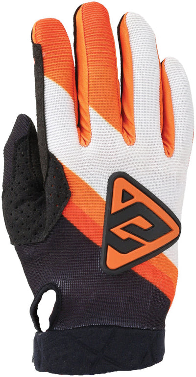 Answer 24 Peak Flo Gloves Black/Hyper Orange/White Youth - Large 442894