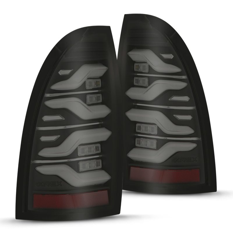 AlphaRex 05-15 Toyota Tacoma LUXX-Series LED Tail Lights Black