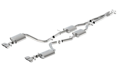 Borla 15-16 Dodge Challenger R/T 5.7L Dual Rectangle Angle Cut Dual Split Rear Exit S-Type Exhaust 140627