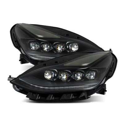 AlphaRex 17-22 Tesla Model 3/20-23 Model Y NOVA LED Proj Headlights Alpha-Blk w/Actv Lgt & Seq.Sig 880859 *Discontinued