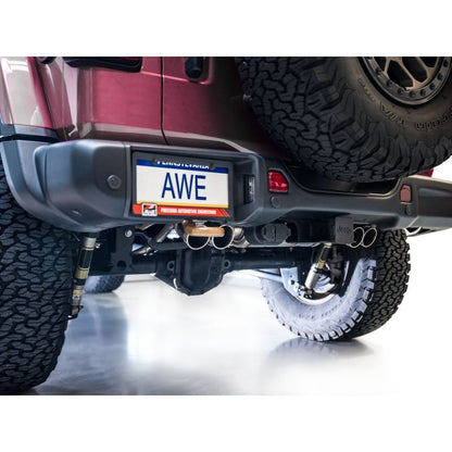 AWE 21+ Wrangler 392 Switchpath Cat-Back Exhaust- Quad BashGuards