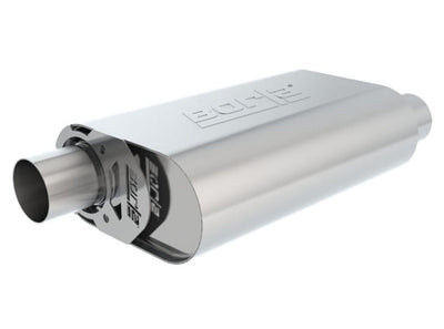 Borla CrateMuffler SBC Hot 350/383 3inch Offset/Offset 14in x 4.35in x 9in Oval Muffler 400841