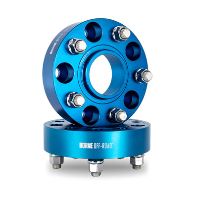 Borne Off-Road Wheel Spacers - 5x127 - 71.6 - 30mm - M14 - Blue BNWS-003-300BL