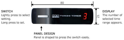 HKS Turbo Timer X - Black (Replaces 41001-AK009)