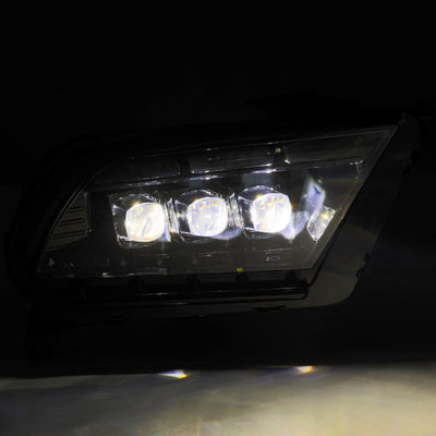 AlphaRex 13-14 Ford Mustang NOVA-Series LED Projector Headlights Blk w/Activ Lght & Seq.Sig / SB DRL 880487 *Discontinued